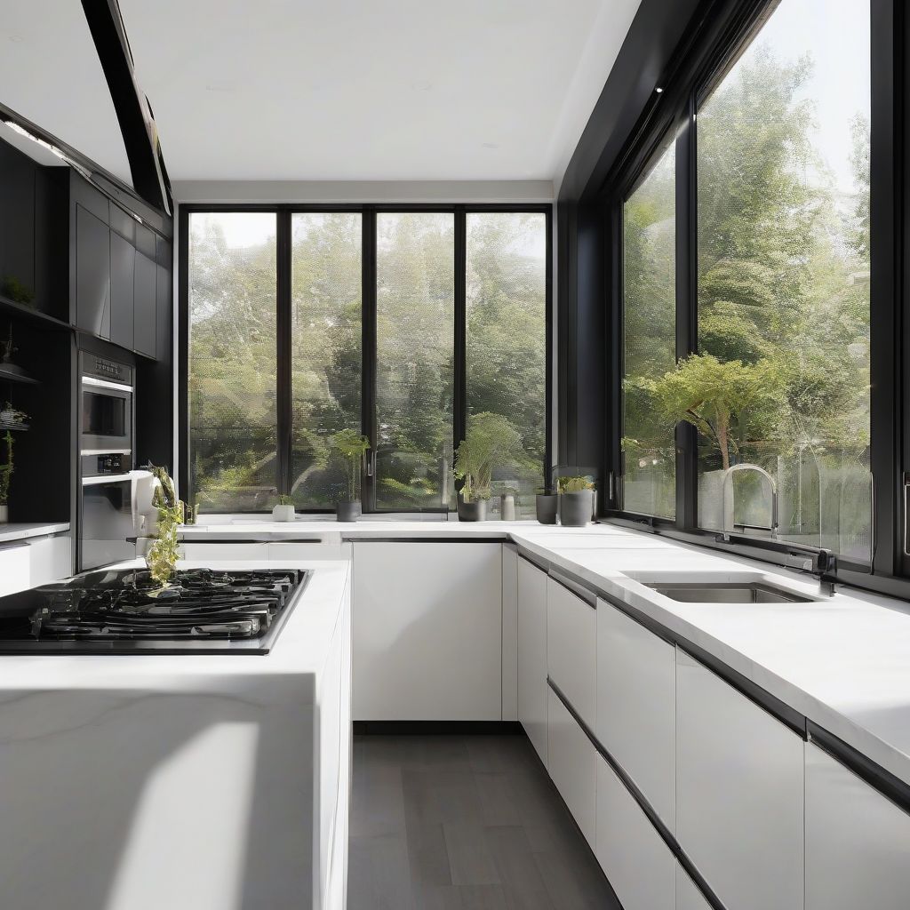 Black and White Kitchen