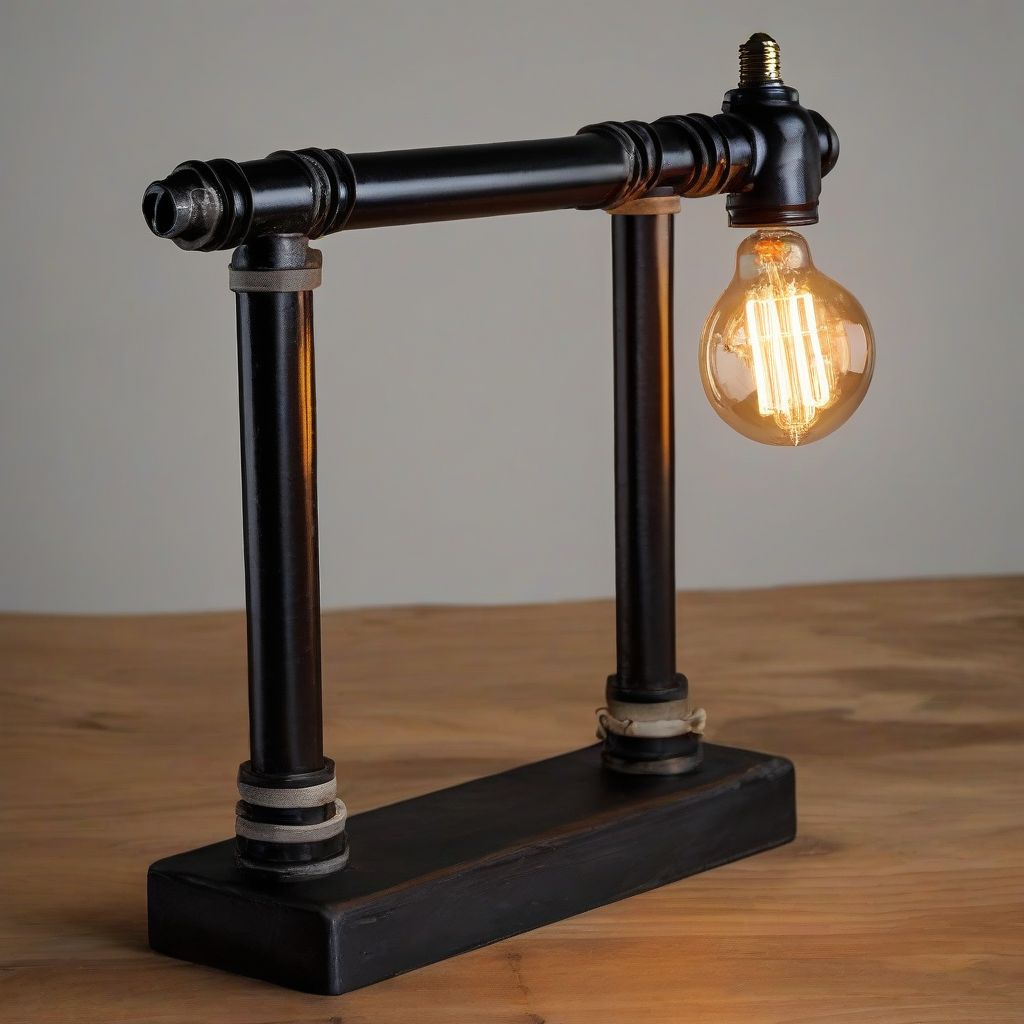 DIY Industrial Pipe Lamp