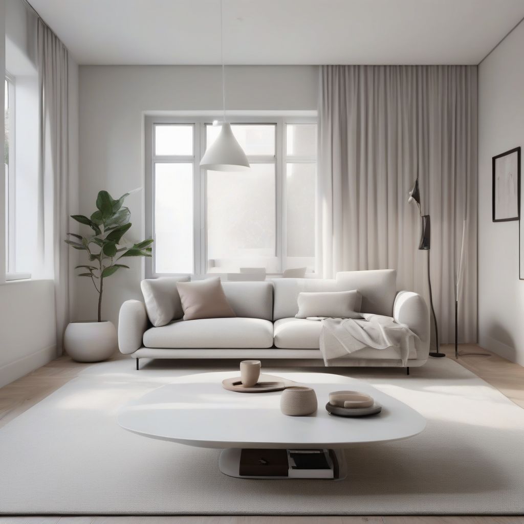 Minimalist Living Room with Neutral Tones