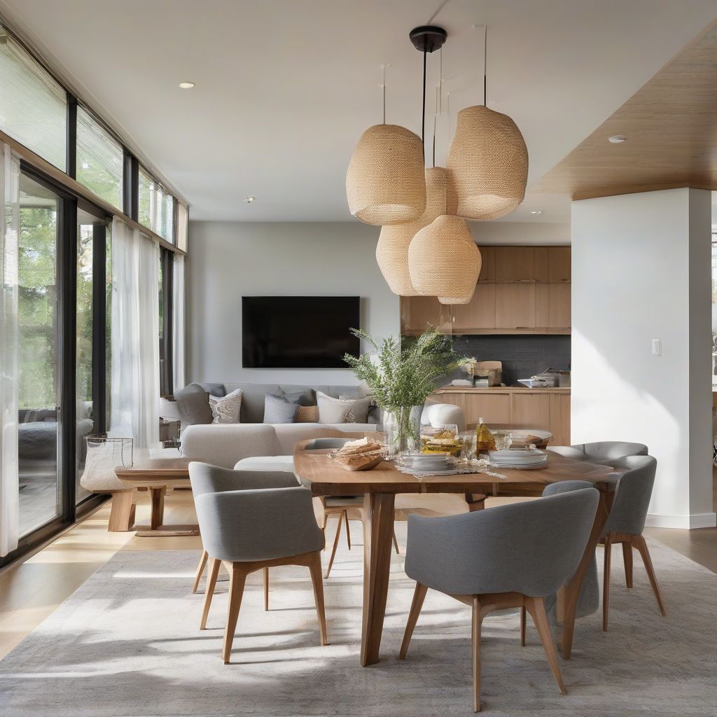 Modern Open Concept Dining Area